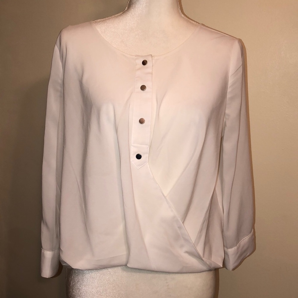 Bebe White Blouse
